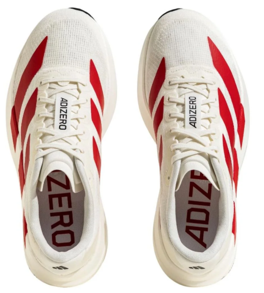 adidas Adizero EVO SL Men's Running Shoes | White/Red Contrast JS1182
