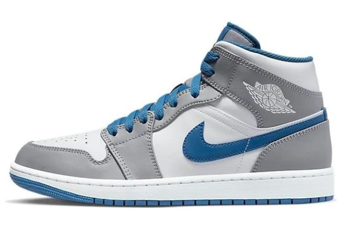 Air Jordan 1 Mid 'Cement Grey/True Blue' | DQ8426-014