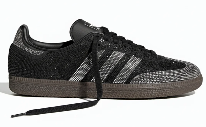 adidas Samba OG Women's Sneakers | Black/Silver Rhinestone Spark