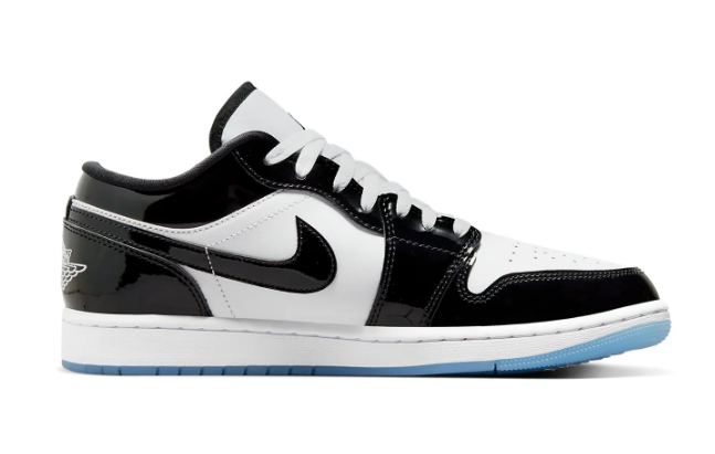 Air Jordan 1 Low SE Black White Concord (F1C329) | Concord Contrast