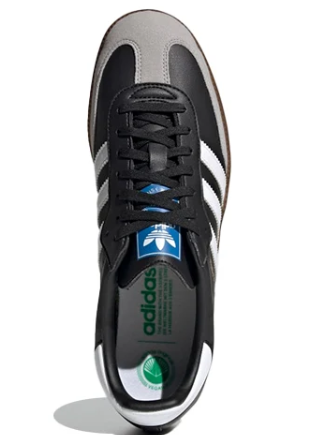 adidas Samba Vegan Sneakers | Black/White/Brown H01878