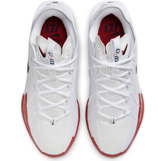 Nike Air Zoom GT Cut 3 EP 'White Black Red' | Redline Rhythm | DV2918-103