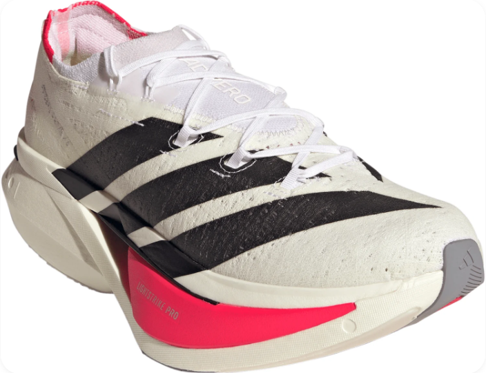 adidas Adizero Prime X3 Strung Running Shoes | White Clean-Line Statement