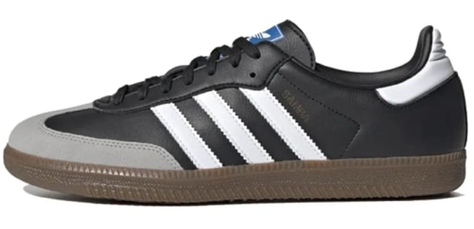 adidas Samba Vegan Sneakers | Black/White/Brown H01878