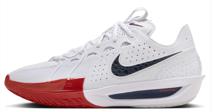Nike Air Zoom GT Cut 3 EP 'White Black Red' | Redline Rhythm | DV2918-103