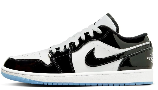 Air Jordan 1 Low SE Black White Concord (F1C329) | Concord Contrast