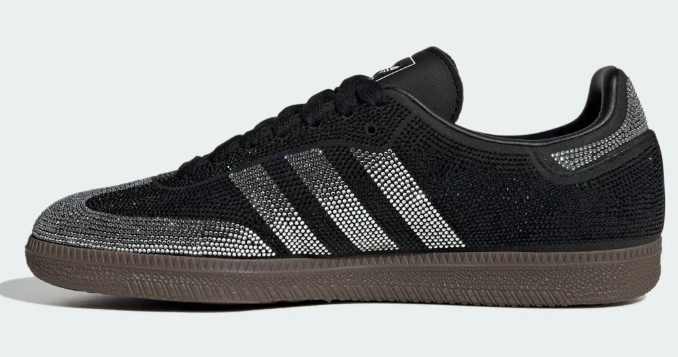 adidas Samba OG Women's Sneakers | Black/Silver Rhinestone Spark